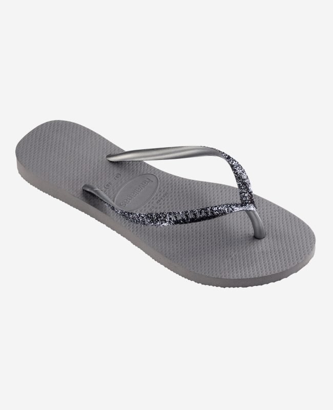 Дамски джапанки HAVAIANAS Slim Glitter Steel grey