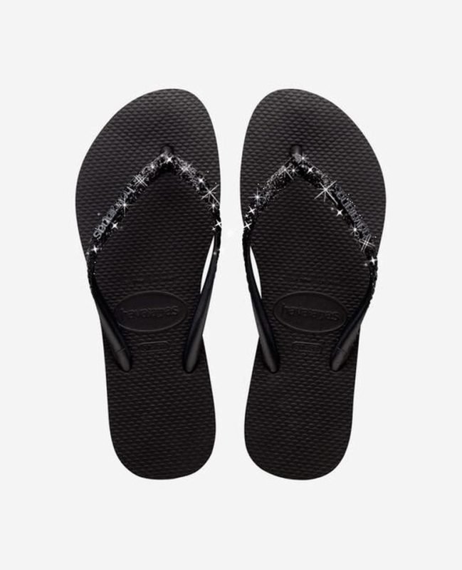 Дамски джапанки HAVAIANAS Slim Glitter Black