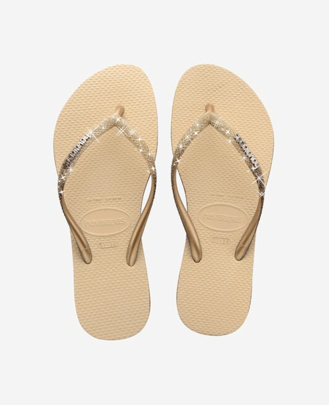 Дамски джапанки HAVAIANAS Slim Sparkle Sand grey