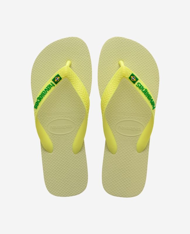 Унисекс джапанки HAVAIANAS Brasil Logo Lime Green