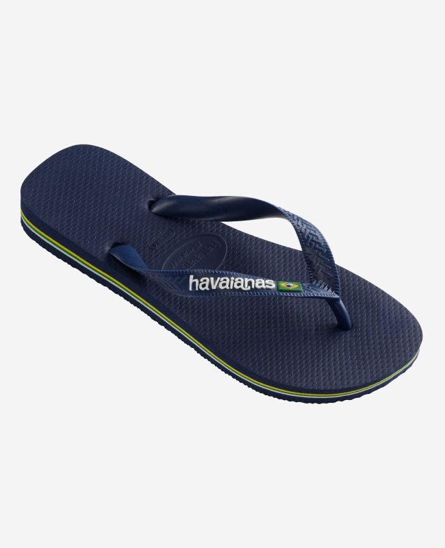 Унисекс джапанки HAVAIANAS Brasil Logo Navy Blue