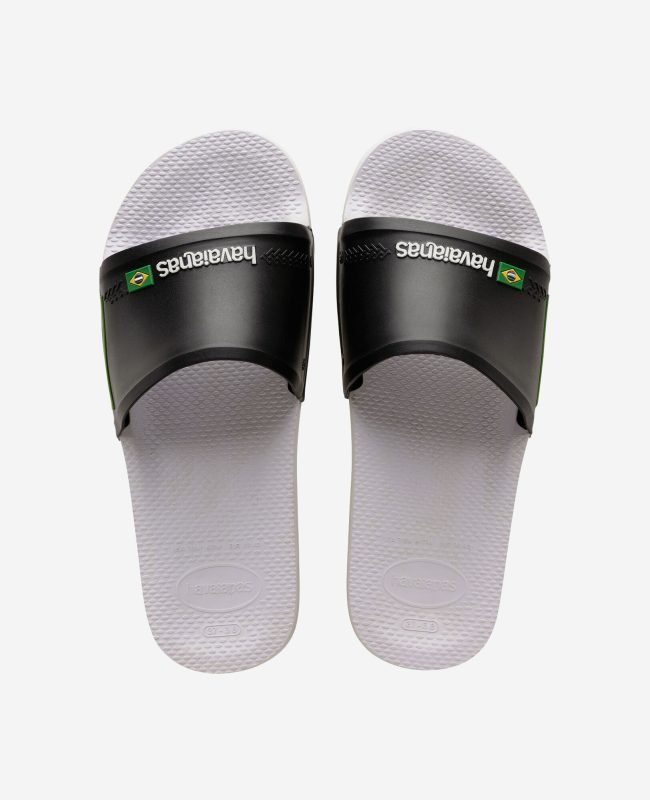 Унисекс джапанки HAVAIANAS Slide Brasil White-black