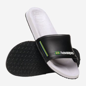 Унисекс джапанки HAVAIANAS Slide Brasil White-black