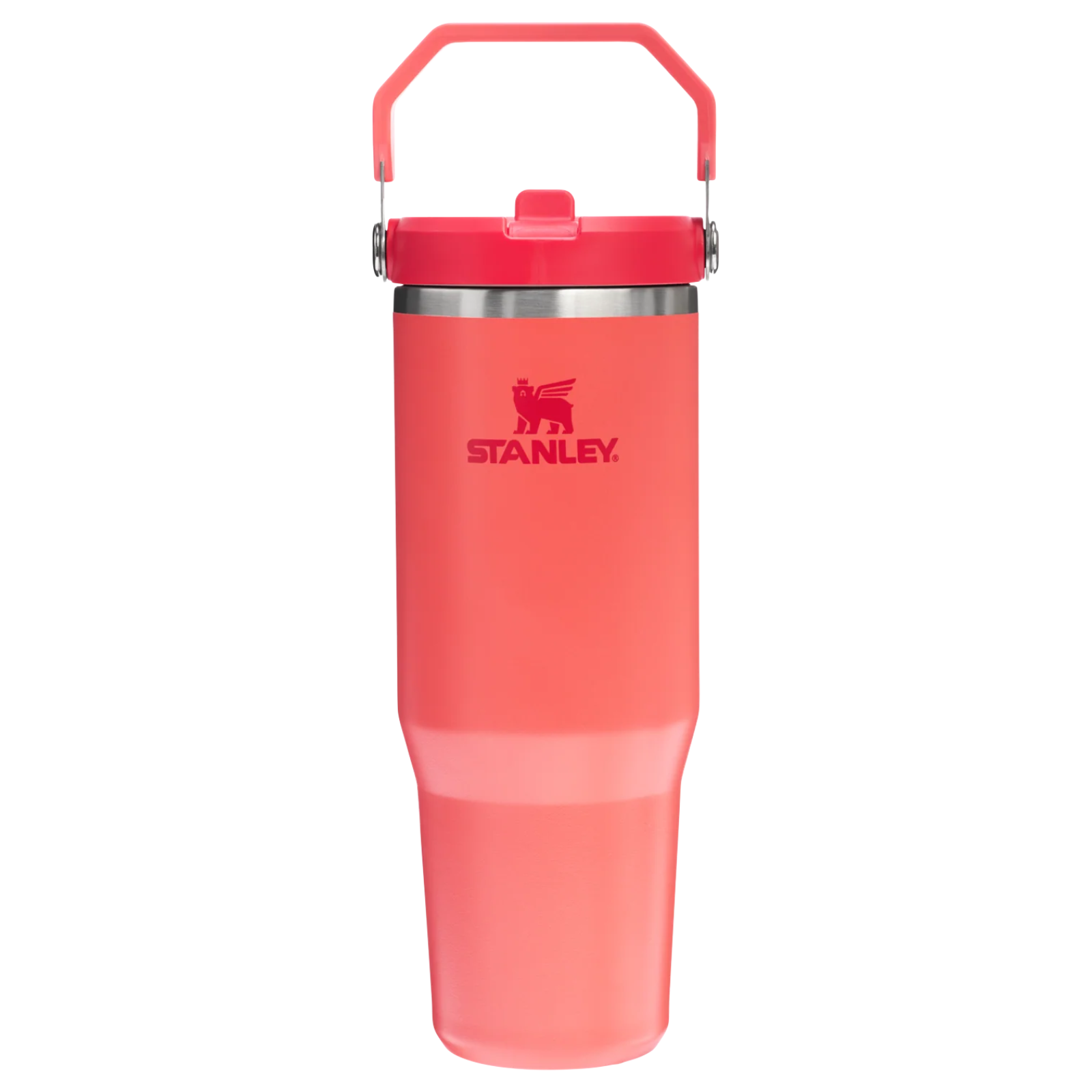 tm10 Термо Чаша STANLEY The IceFlow Flip Straw Tumbler 0.89L Hot Coral - Image 1