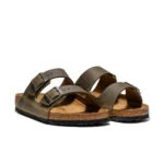 Унисекс чехли BIRKENSTOCK Arizona LEOI Faded Khaki - Image 2