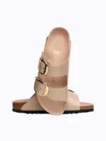 Унисекс чехли BIRKENSTOCK Arizona BB LENA High Shine New Beige HEX - Image 4